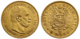 Germany Kingdom of Prussia Wilhelm I 1877 gold 5 Mark