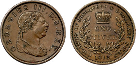 Essequibo & Demerara George III 1813 silver One Stiver