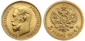 Russia 1904 gold 5 Roubles