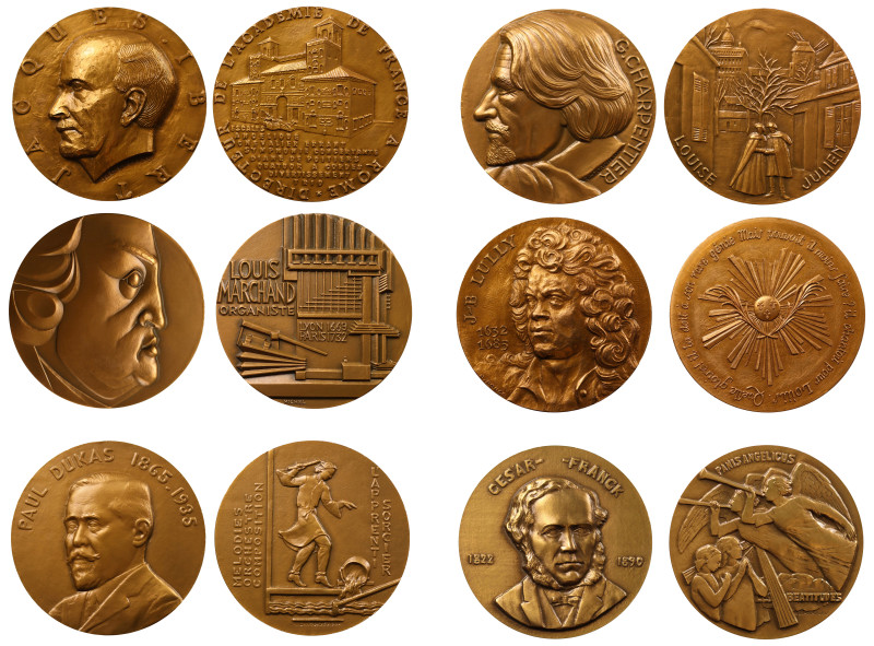 Monnaie de Paris, French Composers, Bronze Medals (6).

Monnaie de Paris Compo...