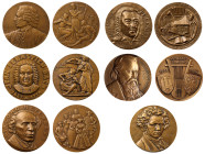 Monnaie de Paris, German Composers, Bronze Medals (6).
