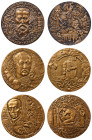 Monnaie de Paris, Russian Composers, Bronze Medals (3).