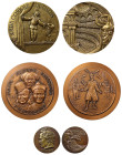 Monnaie de Paris, Performers, Bronze and Copper Medals (3).