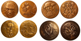 Monnaie de Paris, Literature and Film, Bronze Medals (4).