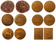 Monnaie de Paris, French Cities, Bronze Medals (6).