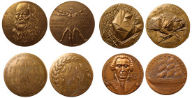 Monnaie de Paris, Science and Industry, Bronze Medals (4).