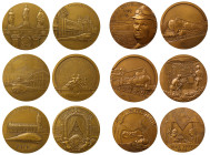 Monnaie de Paris, Railways, Bronze Medals (6).