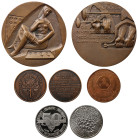 Spain / Numismatics, Bronze Medals (4).