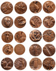 Spain, large copper Art Medals (11).