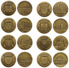 Portuguese Castles, Bronze Medals (8).