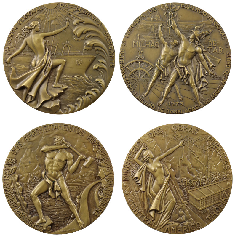 Portuguese Merchant Navy, Bronze Medals (2).

Portugal, bronze medals (2) by C...