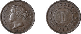 Cyprus. Victoria, 1837-1901. Piastre, 1890, Royal mint, 11.07g (KM3.2; Fitikides 35).

Very fine.