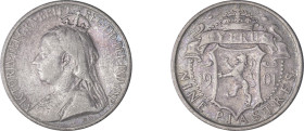 Cyprus. Victoria, 1837-1901. 9 Piastres, 1901, Royal mint, 5.57g (KM6; Fitikides 42).

About very fine.