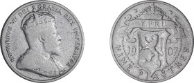 Cyprus. Edward VII, 1901-1910. 9 Piastres, 1907, Royal mint, 5.51g (KM9; Fitikides 49).

Fine.