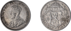 Cyprus. George V, 1910-1936. 4 1/2 Piastres, 1921, Royal mint, 2.77g (KM15; Fitikides 63).

Good fine.