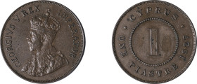 Cyprus. George V, 1910-1936. Piastre, 1927, Royal mint, 11.65g (KM18; Fitikides 59).

Good very fine.