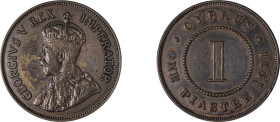 Cyprus. George V, 1910-1936. Piastre, 1931, Royal mint, 11.72g (KM18; Fitikides 61).

Cleaned. Very fine.