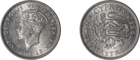 Cyprus. George VI, 1936-1952. 9 Piastres, 1938, Royal mint, 5.66g (KM25; Fitikides 84).

About uncirculated.