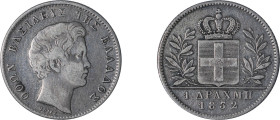 Greece. King Otto, 1832-1862. Drachma, 1832, First Type, Munich mint, 4.33g (KM15; Divo 12a).

Very fine.