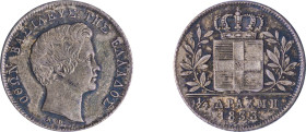 Greece. King Otto, 1832-1862. 1/4 Drachma, 1833, First Type, Munich mint, 1.08g (KM18; Divo 16a).

Very nice details with attractive blue toning. Go...