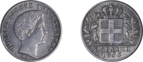 Greece. King Otto, 1832-1862. 1/2 Drachma, 1833, First Type, Munich mint, 2.20g (KM19; Divo 14a).

Good very fine.
