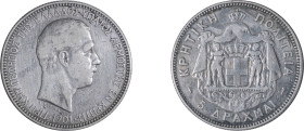 Greece. Crete. Prince George, 1898-1906. 5 Drachmai, 1901, Paris mint, 24.76g (KM9; Divo 130; Dav. 118).

Fine.