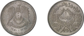 Syria. Republic, 1946-1963. AR Lira, AH1369 (1950), 10.00g (KM85).

About uncirculated.