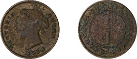 Cyprus. Victoria, 1837-1901. 1/4 Piastre, 1900, Royal mint, 2.79g (KM1.2; Fitikides 11).

With some corrosion. Very good.