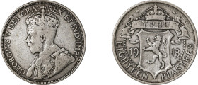 Cyprus. George V, 1910-1936. 18 Piastres, 1913, Royal mint, 11.16g (KM14; Fitikides 67).

Good fine.