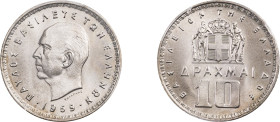 Greece. King Paul, 1947-1964. 10 Drachmai, 1959, Bern mint (KM84; Divo 116).

Graded MS67 PCGS.