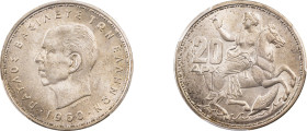 Greece. King Paul, 1947-1964. 20 Drachmai, 1960, London mint (KM85; Divo 115).

Graded MS66 PCGS.