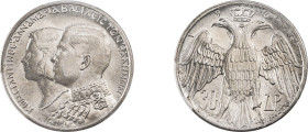 Greece. King Constantine II, 1964-1973. 30 Drachmai, 1964, Kongsberg mint (KM87; Divo 124).

Graded MS67 PCGS.