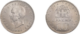 Greece. King Paul, 1947-1964. 10 Drachmai, 1965, Vienna mint (KM84).

Graded MS67 PCGS.