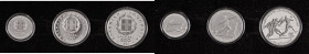 Greece. Third Republic, 1974-. AR Proof Set (100-250-500 Drachmai), 1981, Pan-European Games (KM125, 126, 127). 

With original box and certificates. ...