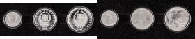 Greece. Third Republic, 1974-. AR Proof Set (100-250-500 Drachmai), 1982, Pan-European Games (KM136, 138, 140). 

With original box and certificates. ...