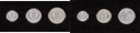 Greece. Third Republic, 1974-. Set (100-250-500 Drachmai), 1982, Pan-European Games (KM136, 138, 140). 

With original box and certificates. Brilliant...