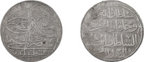 Turkey. Mahmud I, 1730-1754. Kurush, 1143 (1731), Constantinople mint, 23.41g (KM211).

Good fine.