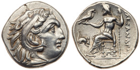 Macedonian Kingdom. Alexander III 'the Great'. Silver Drachm (4.27 g), 336-323 BC. EF