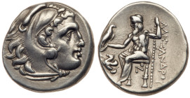 Macedonian Kingdom. Alexander III 'the Great'. Silver Drachm (4.26 g), 336-323 BC. VF