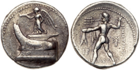 Macedonian Kingdom. Demetrios Poliorketes 306-283 BC. Silver Tetradrachm (17.00 g)