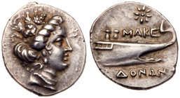 Macedonian Kingdom. Time of Philip V-Perseus. Silver Tetrobol (2.14 g), ca. 221-168 BC. EF