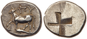 Thrace, Byzantion. Silver Siglos (5.43 g), ca. 340-320 BC. VF