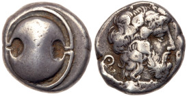 Boiotia, Thebes. Silver Stater (11.90 g), ca. 425-395 BC. F