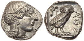 Attica, Athens. Silver Tetradrachm (17.19 g), ca. 454-404 BC. EF