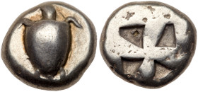 Islands off Attica, Aegina. Silver Stater (12.01 g), ca. 510-490 BC. VF