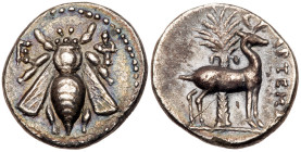Ionia, Ephesos. Silver Drachm (3.45 g), ca. 202-150 BC. VF