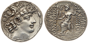 Syria, Seleukis and Pieria. Antioch on the Orontes. Crassus. Silver Tetradrachm (15.33 g), Proconsul, 55-53 BC. EF