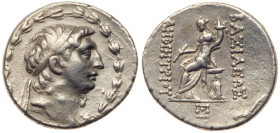 Seleukid Kingdom. Demetrios I Soter. Silver Tetradrachm (16.49 g), 162-150 BC. VF