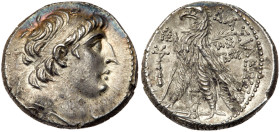 Seleukid Kingdom. Antiochos VII Euergetes. Silver Tetradrachm (14.01 g), 138-129 BC. AU