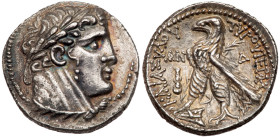 Phoenicia, Tyre. Silver 1/2 Shekel (7.10 g), ca. 126/5 BC-AD 65/6. EF